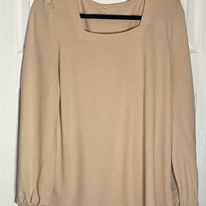 Chic Beige Women's Blouse